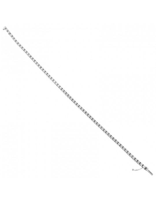 Picca Tennis Bracelet - in 18k White Gold with White Diamonds - 0