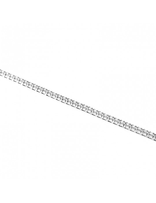 Picca Tennis Bracelet - in 18k White Gold with White Diamonds - 0