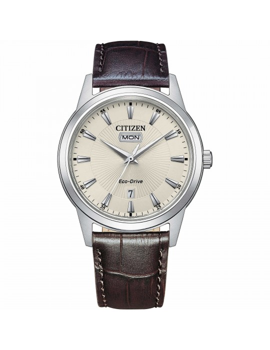 Citizen Men's Watch - Classic Eco-Drive Time and Date 40mm Ivory - 0