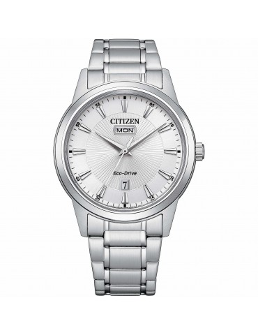 Orologio Citizen -Classic Eco-Drive- Datario - 40mm Argento -AW010086A