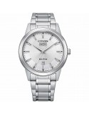 Citizen Men's Watch - Classic Eco-Drive Time and Date 40mm Silver - 0