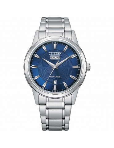 Citizen Men's Watch - Classic Eco-Drive Time and Date 40mm Blue - 0