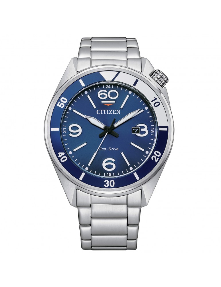 Orologio Citizen - Seaplane Eco-Drive - Datario - 44mm Blu -AW1711-87L
