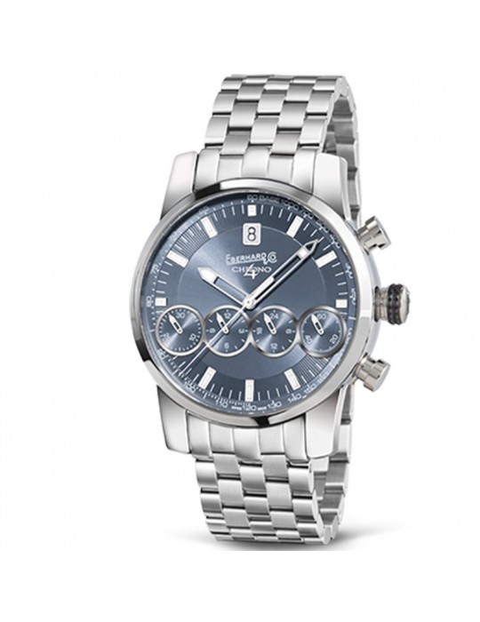 Eberhard Men's Watch - Chrono 4 "21-42" Automatic Mechanical 42mm Gray Avio - 0