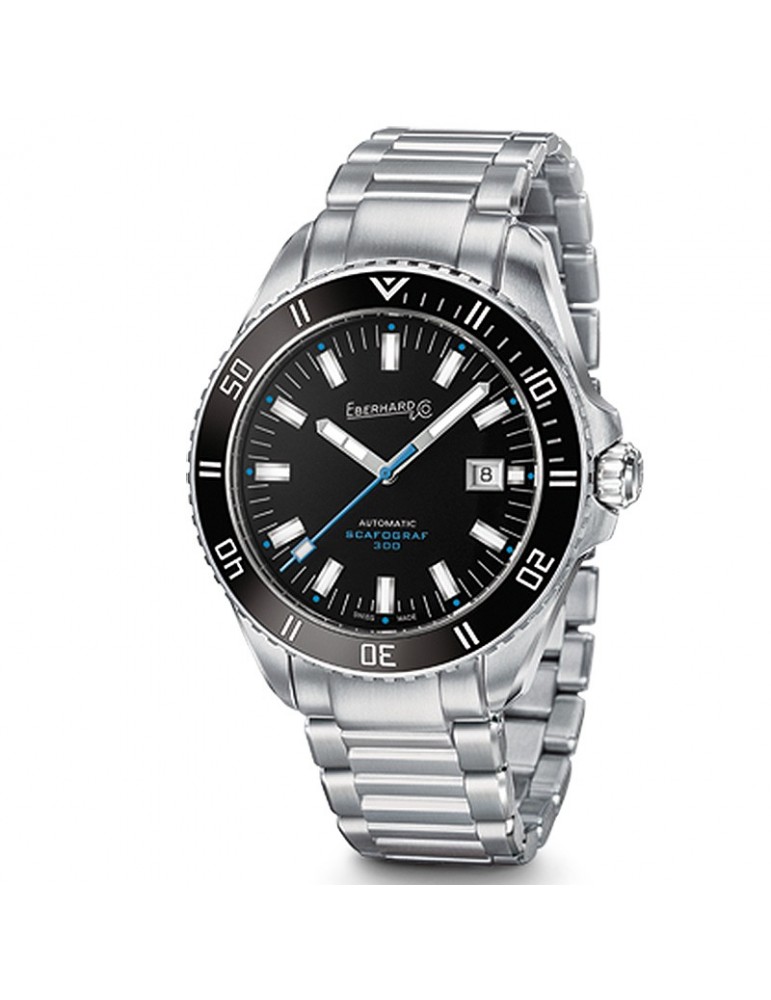 Eberhard Men's Watch - Scafograf 300 Automatic Mechanical Underwater 43 mm Black - 0