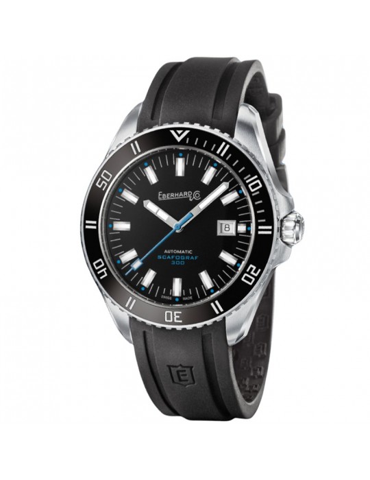 Eberhard Men's Watch - Scafograf 300 Automatic Mechanical Underwater 43 mm Black - 0