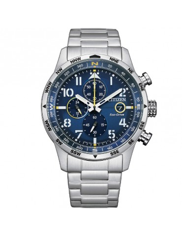 Orologio Citizen - Aviator -Cronografo Eco-Drive 43mm Blu - CA0790-83L