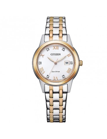 Orologio Citizen Donna - Lady Eco-Drive 29mm Argento Rose Gold -FE124685A
