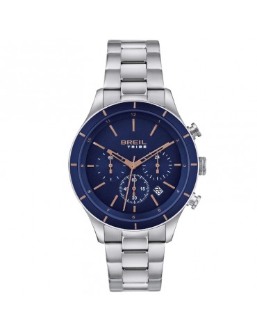 Orologio Breil Uomo - Dude - Cronografo 42mm Blu Rose Gold - EW0552
