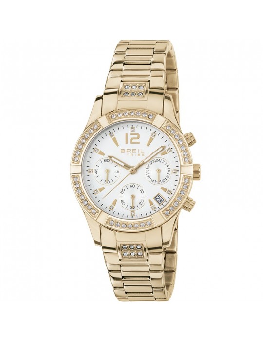 Breil Woman's Watch - C'Est Chic Chronograph 36mm Gold White - 0
