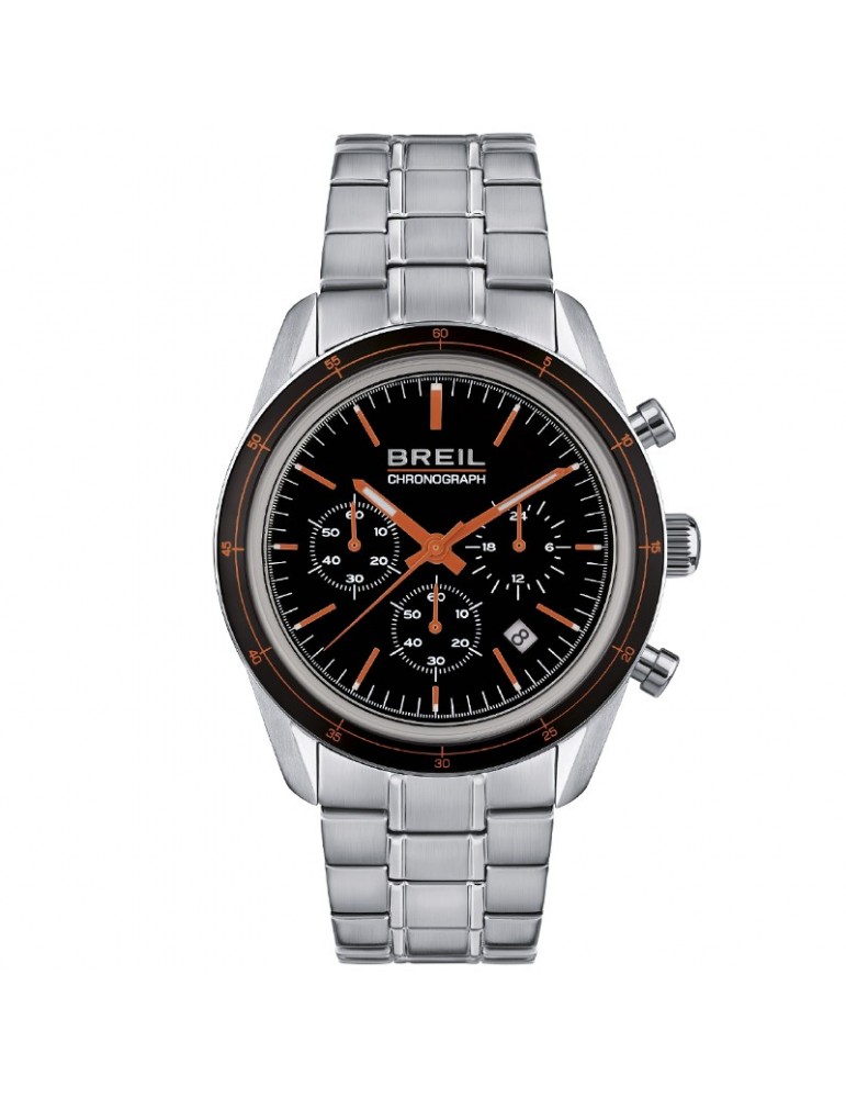 Breil Man's Watch - Release Chronograph 42mm Black Orange - 0