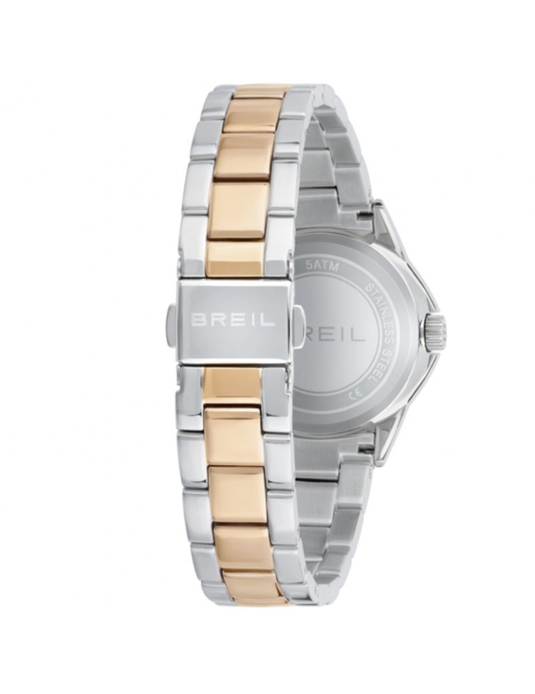 Breil Woman's Watch - Shimmery 32mm Time and Date Rose Gold Silver - 0