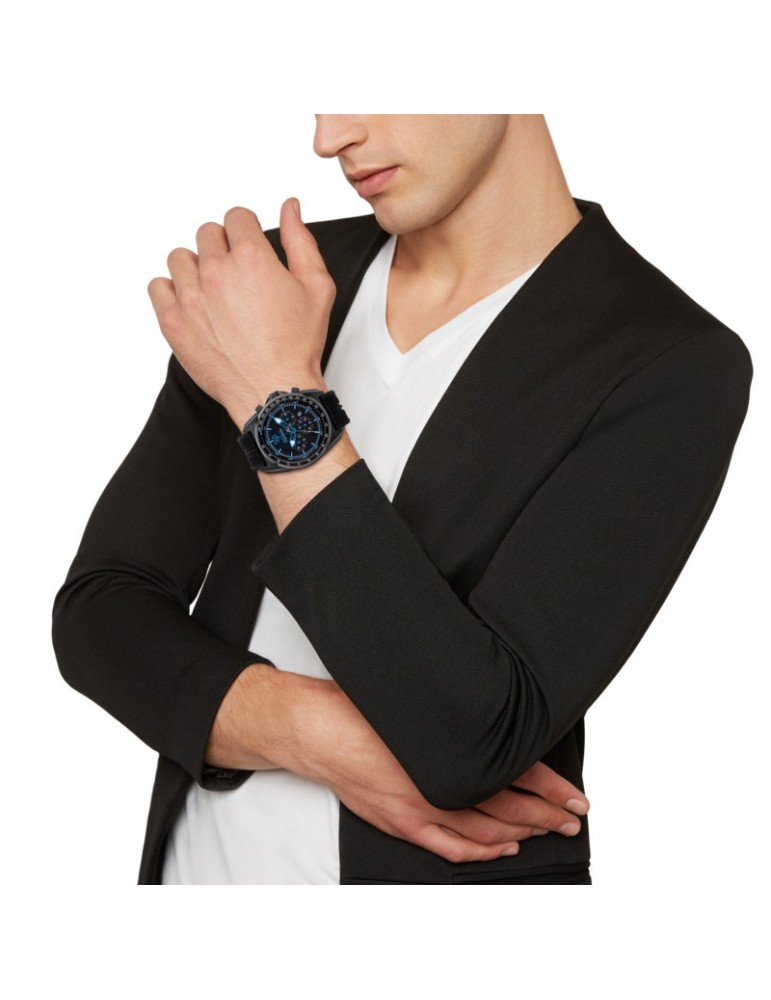 Breil Men's Watch - Abarth F595 Chronograph 43mm Black Blue - 0