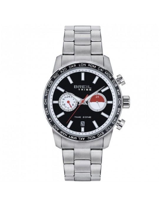 Breil Men's Watch - Zone Dual Time 42mm Black - 0
