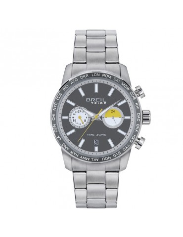 Orologio Breil Uomo - Zone - Dual Time 42mm Grigio - EW0566