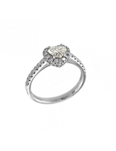 Anello Buonocore Cuore con Diamanti da Donna - 0