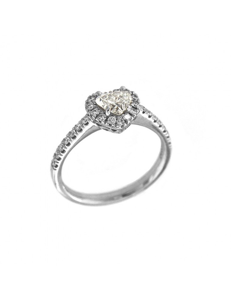 Anello Buonocore Cuore con Diamanti da Donna - 0