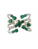 BUONOCORE EMERALDS AND DIAMONDS RING - 0