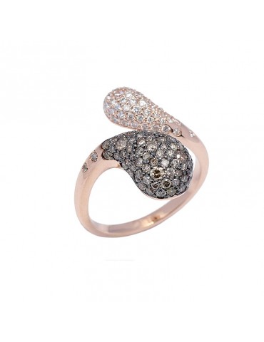 BUONOCORE WOMEN'S RING GOLD PAVÉ DIAMONDS - 0