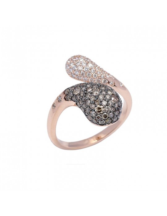 ANELLO DONNA ORO PAVÉ DIAMANTI BUONOCORE - 0
