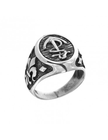 Anello Sikè con Ancora da Uomo - 0