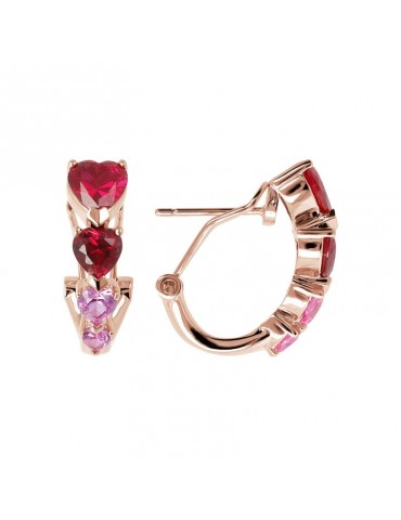 Orecchini Bronzallure - Altissima - Cuori Rossi - Rosa - WSBZ02000RED 2