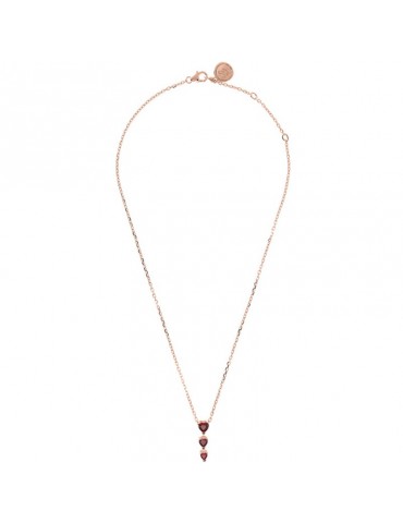 Collana Bronzallure - Altissima -Pendente- Tre Cuori Rossi - WSBZ02011 2