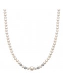 Collana Miluna Donna - Perle Oriente - Boule Diamantate - PCL3080V