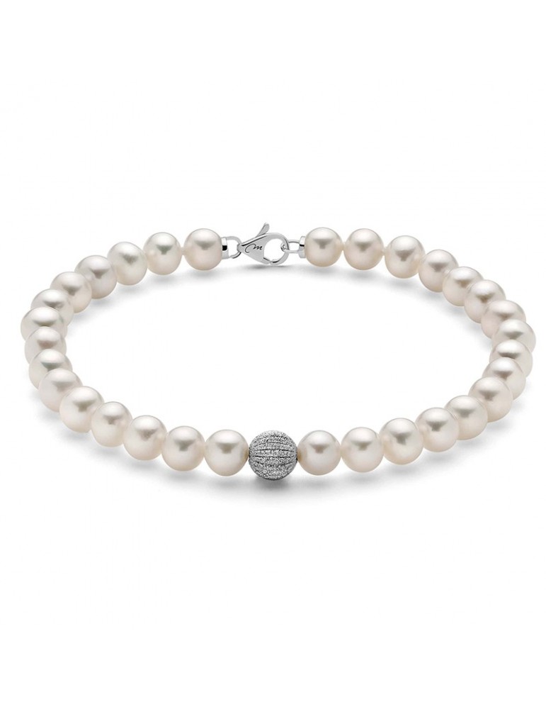 Bracciale Miluna Donna - Perle - Boule Diamantate - PBR2534V