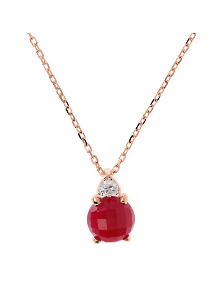 Collana Bronzallure - Felicia - Pendente Agata- Zirconi - WSBZ02016PA