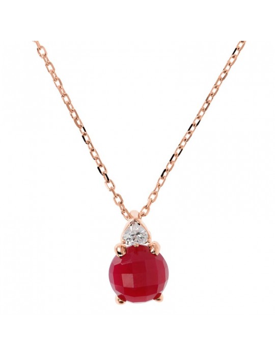 Collana Bronzallure - Felicia - Pendente Agata- Zirconi - WSBZ02016PA