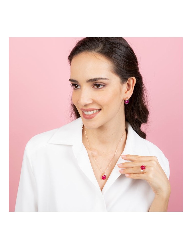 Collana Bronzallure - Felicia - Pendente Agata- Zirconi - WSBZ02016PA