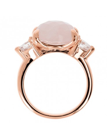 Anello Bronzallure Donna -Felicia- Quarzo Rosa - Zirconi - WSBZ02017RQ 2