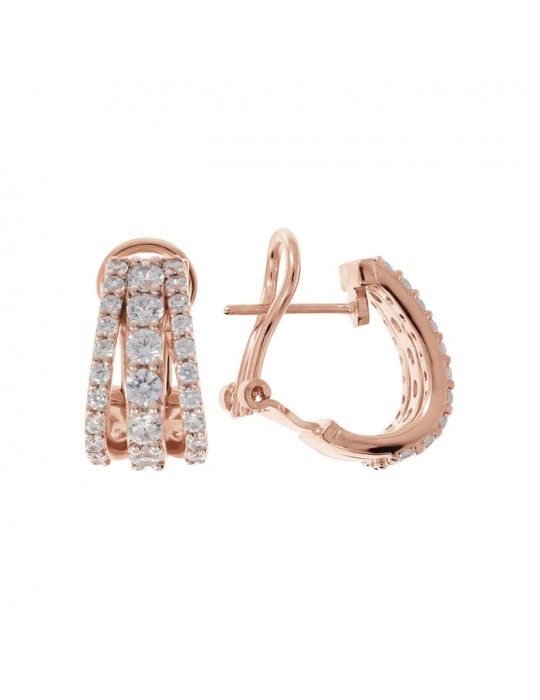 Bronzallure Woman Earrings - Altissima White Cubic Zirconia Pendants - 0