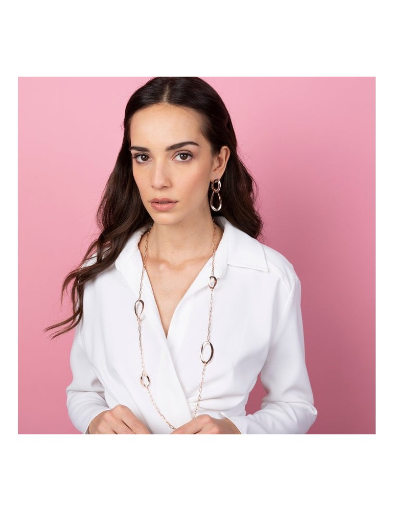 Bronzallure Woman's Necklace - Purezza with Asymmetrical Circles - 0