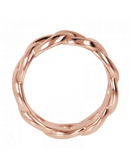 Bronzallure Woman's Ring - Groumette Rosè Purezza - 14 - 0