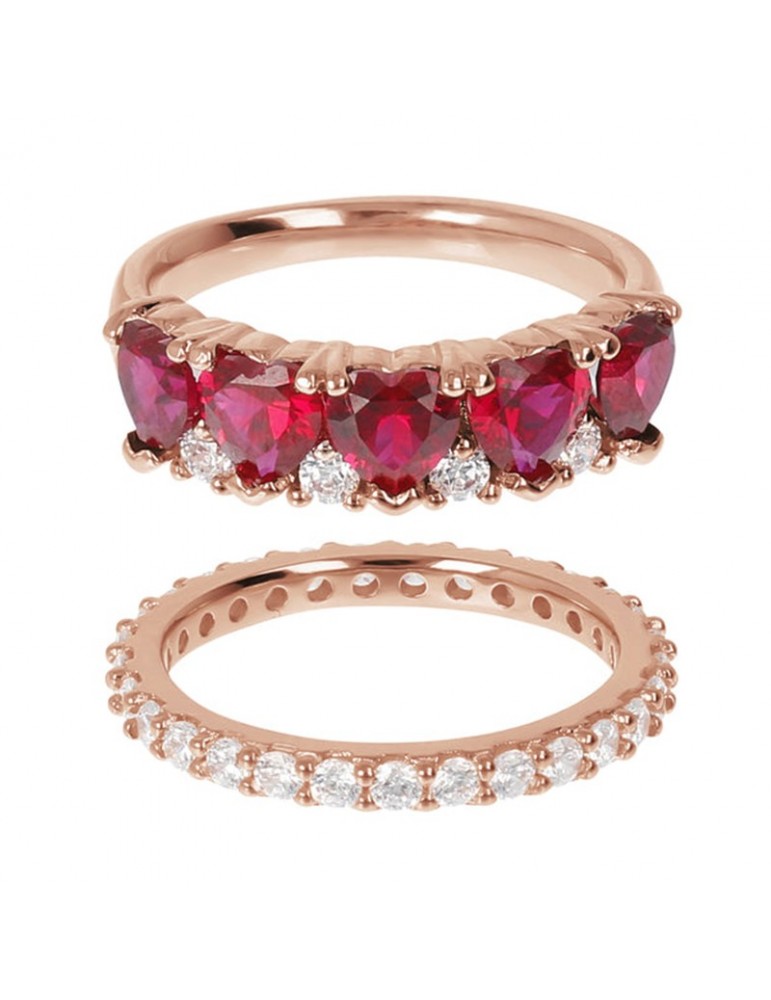 Anello Bronzallure - Altissima - Veretta - Cuore - 18 - WSBZ01997RED