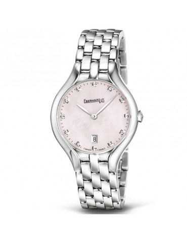 Eberhard Woman's Watch - Rêve Quartz 30mm Pink Mother of Pearl with Natural Diamonds - 0