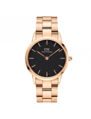 Orologio Daniel Wellington Iconic - Link 36mm Rosè Nero- DW00100210