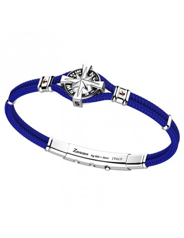 Bracciale Zancan - Regata - Kevlar Blu - Rosa dei Venti - EXB862RBL
