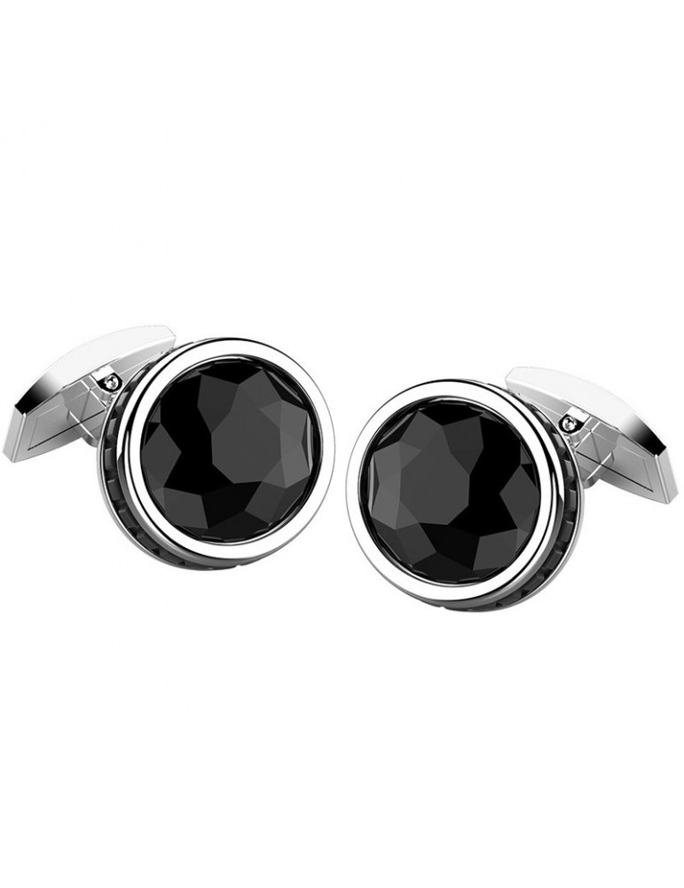 Gemelli Zancan Uomo - Cosmostone - Argento - Onice Nero - EXG076