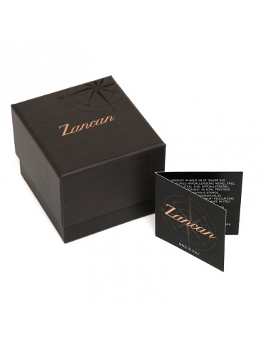 Zancan Cufflinks for Men - 925% Silver Cosmostone with Black Spinels - 0 2