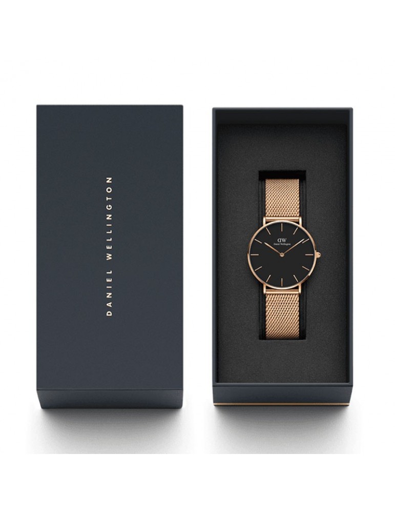 Daniel Wellington Men's Petite Melrose Black 36mm Watch - 0