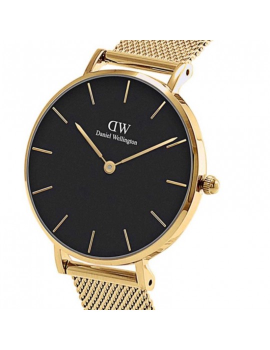 Daniel Wellington Unisex Watch - Petite Evergold 36mm Black - 0