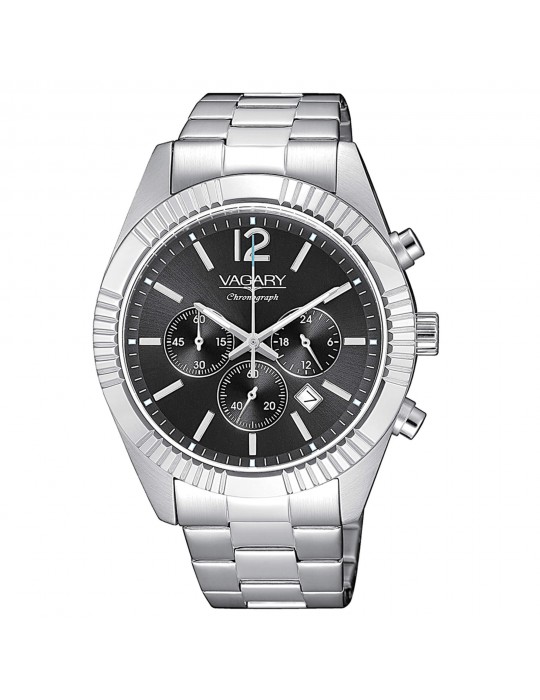Vagary Men's Watch - Timeless Chronograph 41mm Black - 0