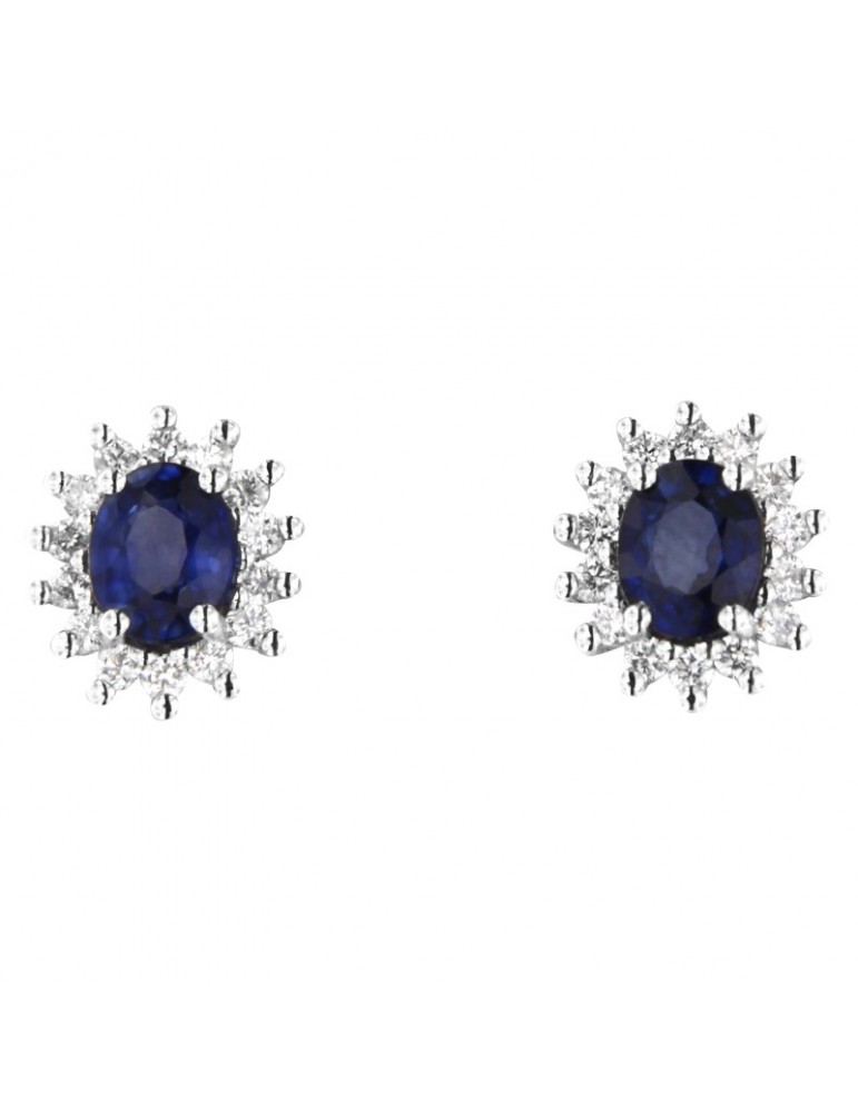 Orecchini Davite&Delucchi - Oro - Diamanti - Zaffiri 1,00 ct - BB009134ZF