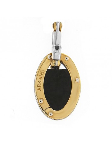 Men's Arkano Oval Gold Pendant - 0