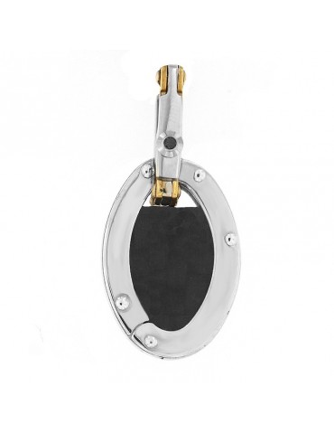 Men's Arkano Oval Gold Pendant - 0 2