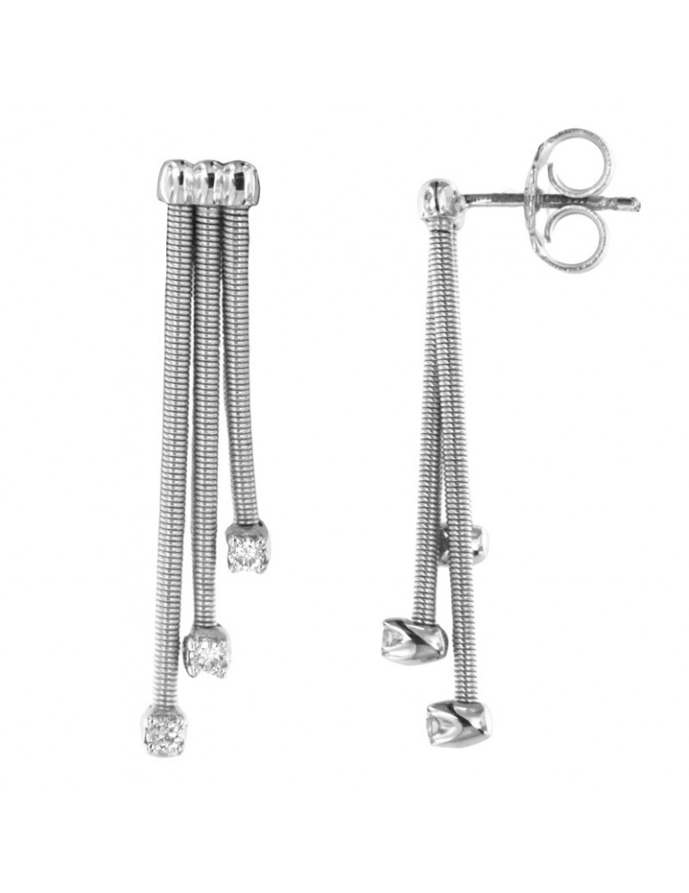 Orecchini Marco Bicego - Santorini - Oro Bianco - Diamanti - OG27B