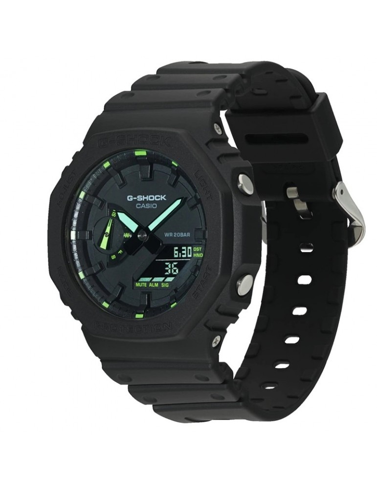 Casio Man's Watch Multifunction Digital G-Shock 46mm Black Green